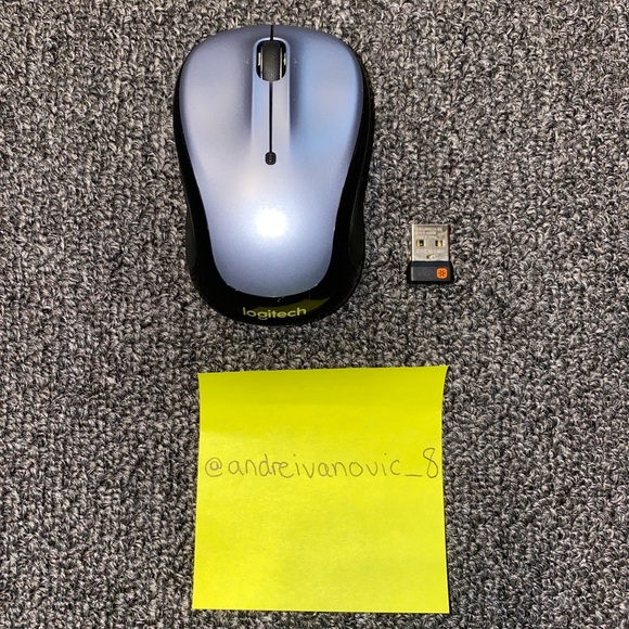 Logitech Wireless Optical Mouse with Nano Reciever M325 - Silver - Picture 1 of 2
